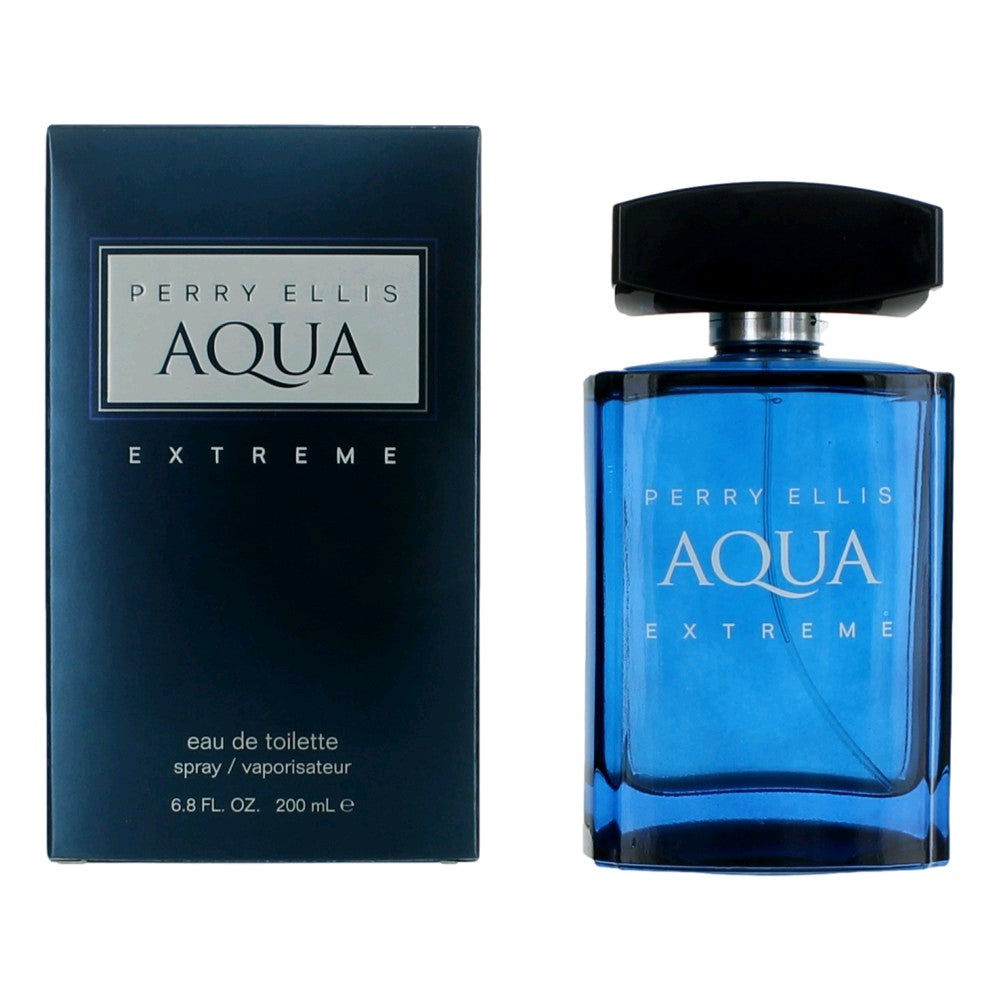 Bottle of Perry Ellis Aqua Extreme by Perry Ellis, 6.8 oz Eau De Toilette Spray for Men